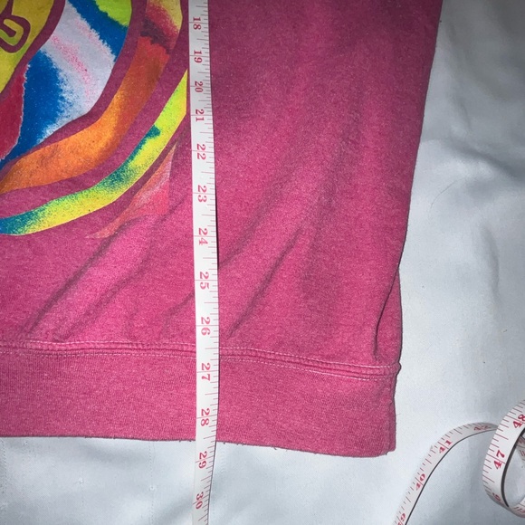 Nirvana Smiley Face Crewneck Pullover Sweatshirt Pink With Yellow Size L/XL - Picture 6 of 7